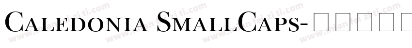 Caledonia SmallCaps字体转换